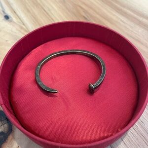 Vintage Giles and Brother railroad spike cuff bracelet